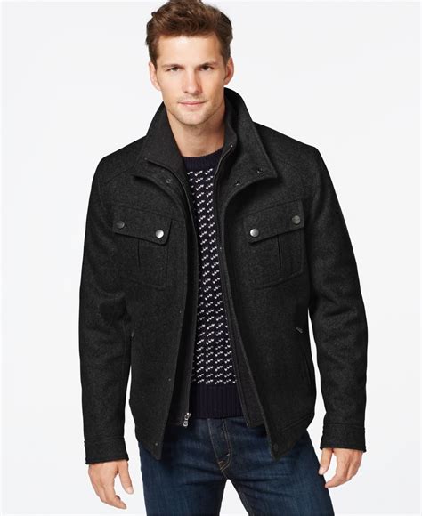 michael kors men's wool blend coat|Michael Kors wool coat.